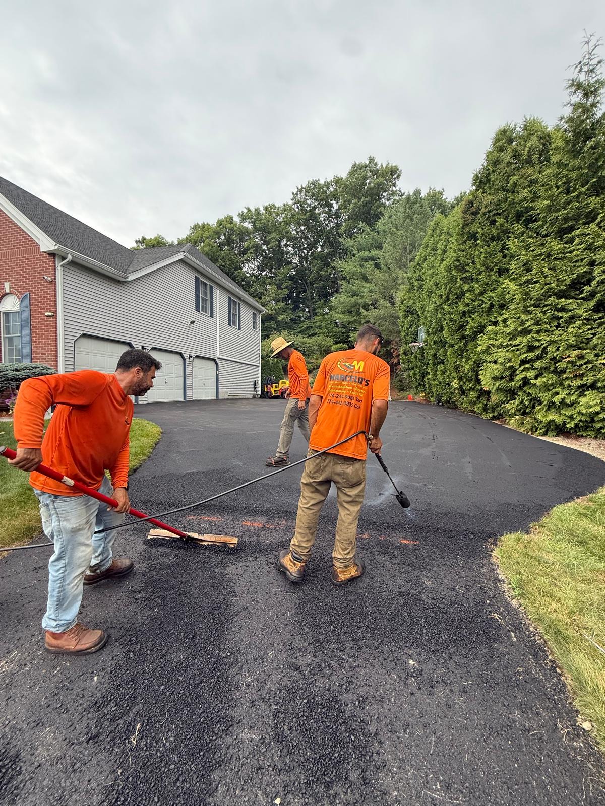 Sealcoating Crew at Work